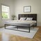 Flash Furniture King DK Brown Wooden 4 Panel Adjustable Headboard MG-9708KHB-K-DKBRN-GG - alternate 2